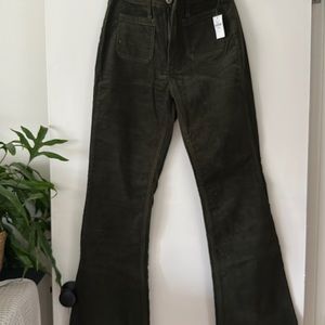 Gap corduroy high rise flare 27